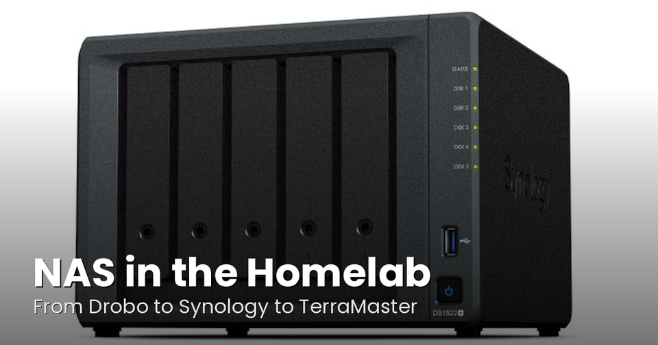 NAS in the Homelab: From Drobo to Synology to TerraMaster